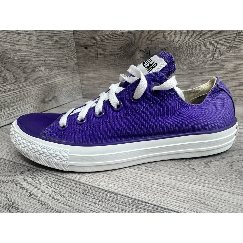 Converse Chuck Taylor All Star Low Top Purple Sneakers Mens 5 Womens 7 - Picture 8 of 10